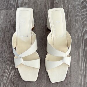 Zara Women's White Mules